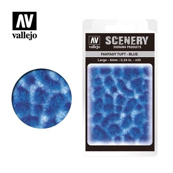 Vallejo: Scenery - Fantasy Tuft - Blue (6 mm)x35