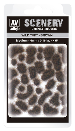 Vallejo: Scenery - Wild Tuft - Brown (5 mm)x35