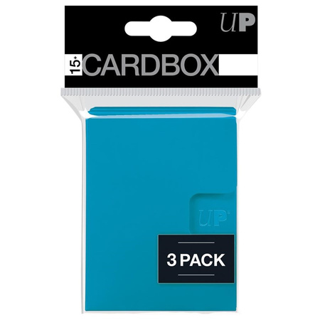 UP - PRO 15+ CARD BOX 3-PACK: LIGHT BLUE