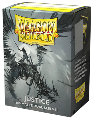 DRAGON SHIELD SLEEVES - STANDARD SIZE - MATTE DUAL - JUSTICE (100 SLEEVES)