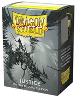 DRAGON SHIELD SLEEVES - STANDARD SIZE - MATTE DUAL - JUSTICE (100 SLEEVES)