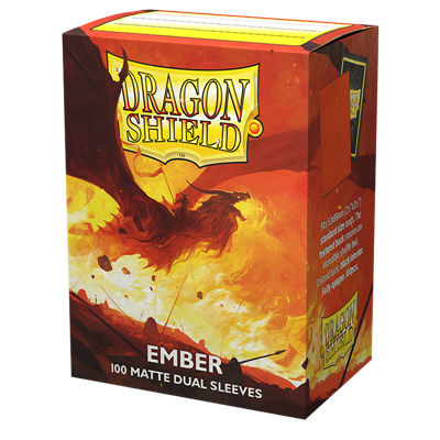 DRAGON SHIELD DUAL MATTE SLEEVES - EMBER 'ALARIC, REVOLUTION KINDLER' (100 SLEEVES)